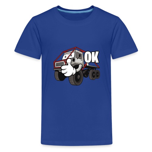 UNIMOG 406 6x6 als Daumen hoch TRAIL Truck Emoji. - Teenager Premium T-Shirt