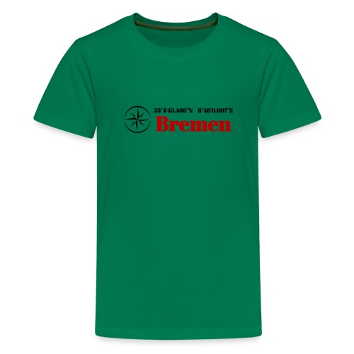 Koordinaten Bremen 2 - Teenager Premium T-Shirt