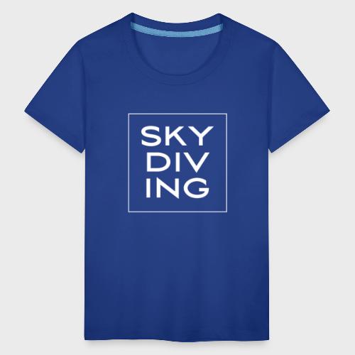 SKY DIV ING White - Teenager Premium T-Shirt