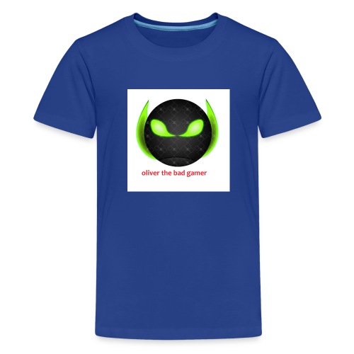 oliver_the_bad_gamer-png - Premium-T-shirt tonåring