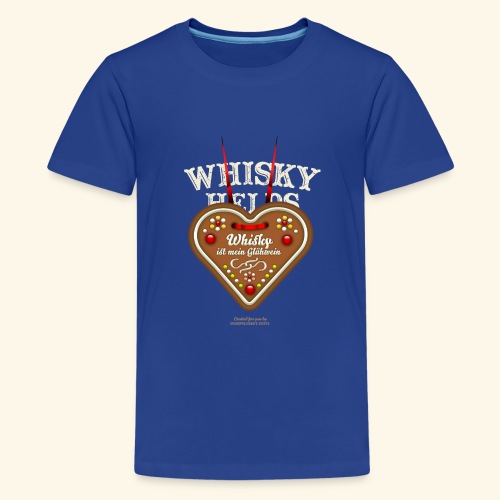 Whisky Spruch Glühwein - Teenager Premium T-Shirt