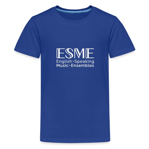ESME Logo Weiss - Teenager Premium T-Shirt