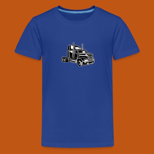 Truck / Lkw 02_schwarz weiß - Teenager Premium T-Shirt