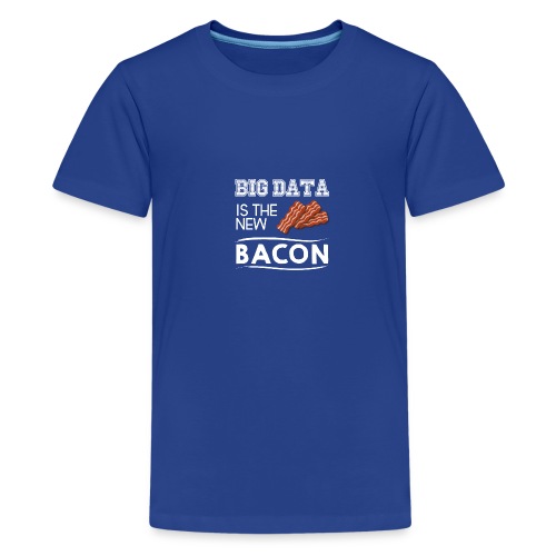 Big data is the new bacon light - Teenage Premium T-Shirt