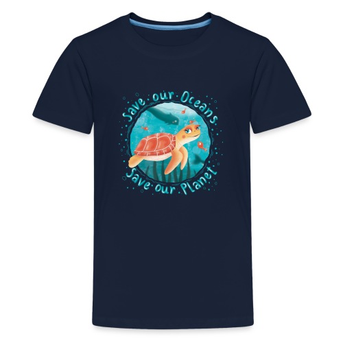 Save our Oceans - Save our Planet - Schildkröte - Teenager Premium T-Shirt