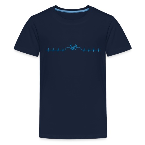 heart_beats_for_MTB - T-shirt Premium Ado