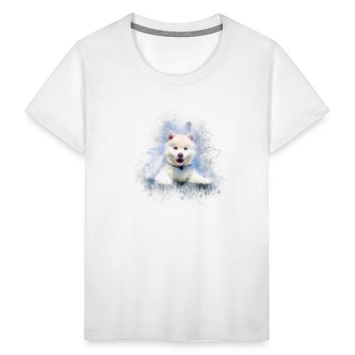 Husky sibérien Blanc chiot mignon -by- Wyll-Fryd - T-shirt Premium Ado