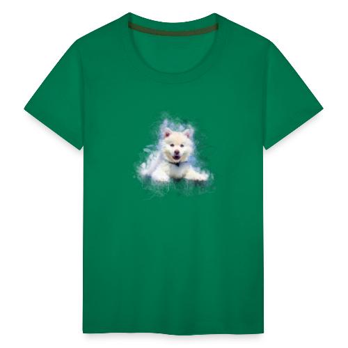 Husky sibérien Blanc chiot mignon -by- Wyll-Fryd - T-shirt Premium Ado