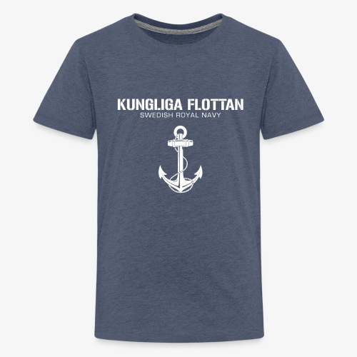 Kungliga Flottan - Swedish Royal Navy - ankare - Premium-T-shirt tonåring