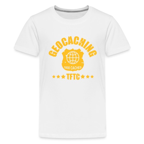 geocaching - 5000 caches - TFTC / 1 color - Teenager Premium T-Shirt