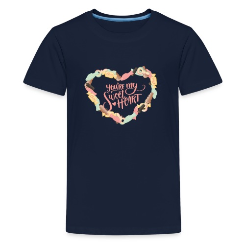 Sweetheart - Godis hjärta - Premium-T-shirt tonåring