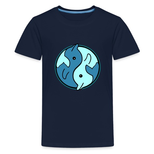 delphin yin und yang - Teenager Premium T-Shirt