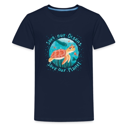 Save our Oceans - Save our Planet - Schildkröte - Teenager Premium T-Shirt