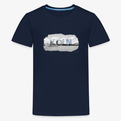 Köln am Rhein von Lieblingsregion (Skyline) - Teenager Premium T-Shirt