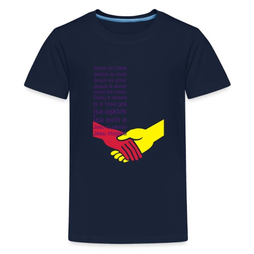 Jesus ist Liebe (1/2) - Teenager Premium T-Shirt