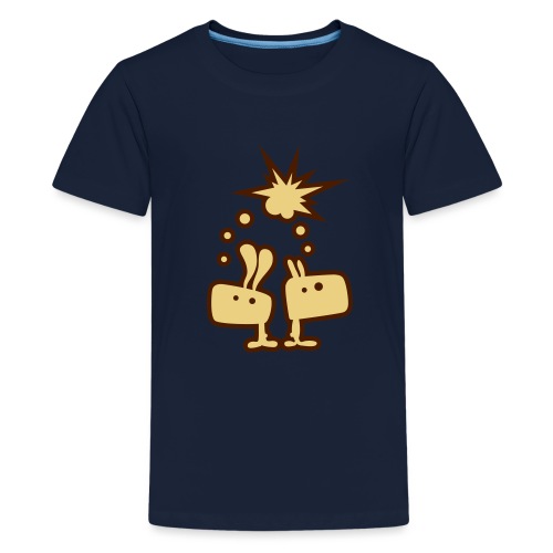Brainstorm Brothers Hase Bunny Gedankenblitz - Teenager Premium T-Shirt