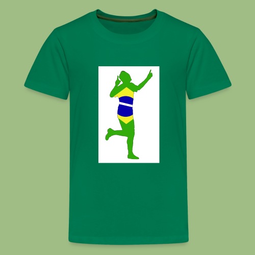 Neymár Brazil - Premium-T-shirt tonåring
