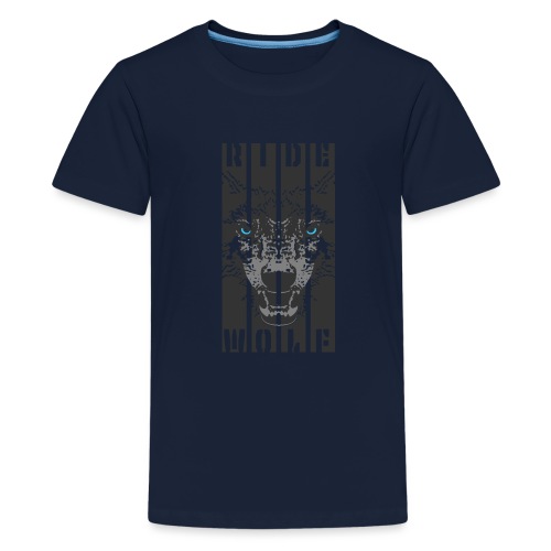 Ride Wolf - Teenage Premium T-Shirt