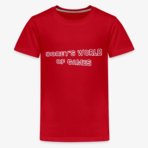 Coreys World Of Games - Teenage Premium T-Shirt