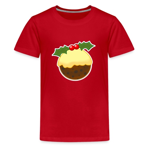 Christmas Pudding - Teenage Premium T-Shirt