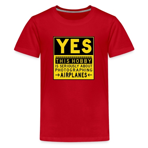 Vad planespotting handlar om - förklädetecken - Premium-T-shirt tonåring