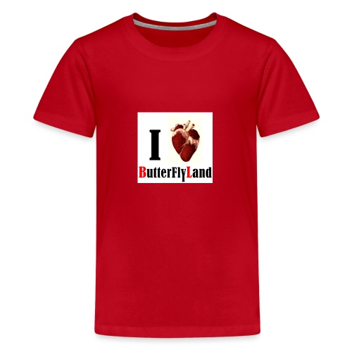 I love Butterflyland - T-shirt Premium Ado