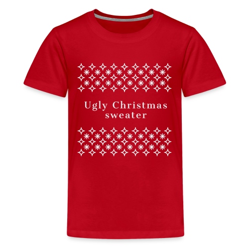 ugly Christmas sweater, maglione natalizio - Maglietta Premium per ragazzi