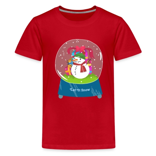 Let it snow - Premium T-skjorte for tenåringer