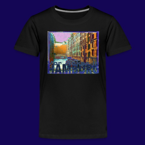 Vor Anker in Hamburg: Speicherstadt, künstlerisch - Teenager Premium T-Shirt