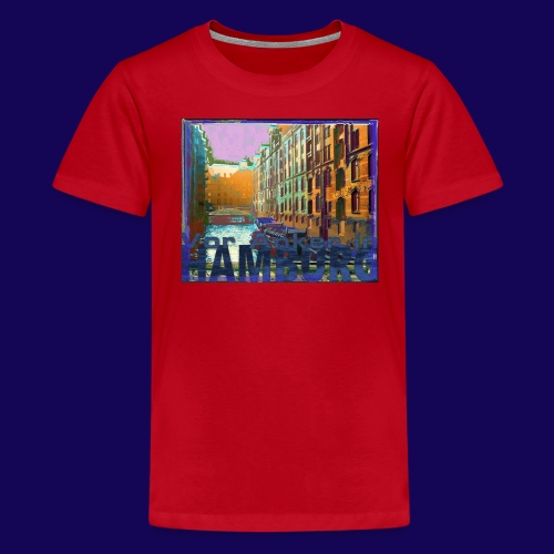 Vor Anker in Hamburg: Speicherstadt, künstlerisch - Teenager Premium T-Shirt