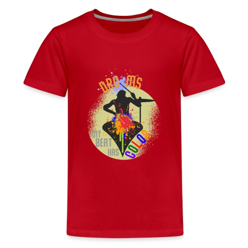 Drums my beat has color Schlagzeug T-shirt - Teenager Premium T-Shirt