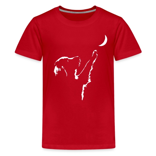 dog moon - T-shirt Premium Ado