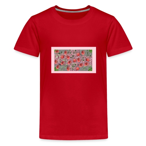 Rosen Design Ideales Geschenk fuer Jugendliche - Teenager Premium T-Shirt