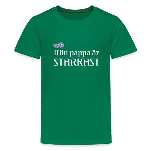 Min pappa är STARKAST - Premium-T-shirt tonåring
