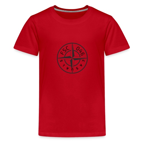 FSC casuals Zwart/Wit - Teenager Premium T-shirt