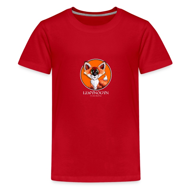llwynogyn - a little red fox (white)