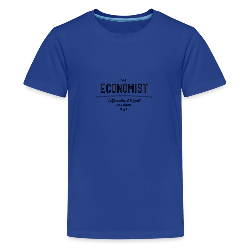 Bester Ökonom - wie ein Superheld - Teenager Premium T-Shirt