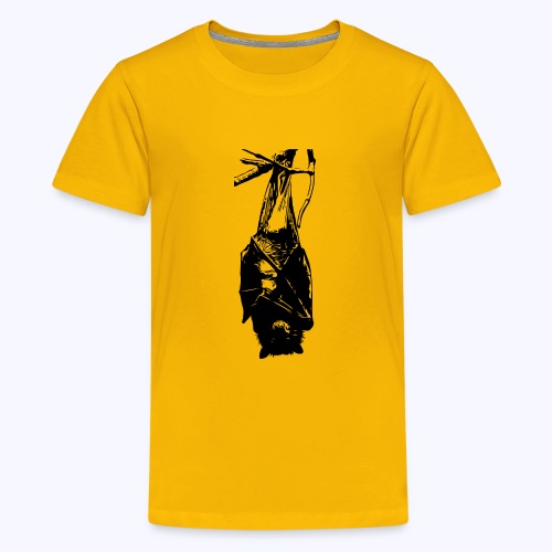 HangingBat schwarz - Teenager Premium T-Shirt