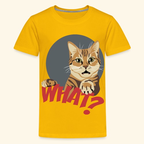 Qué gato - Camiseta premium adolescente