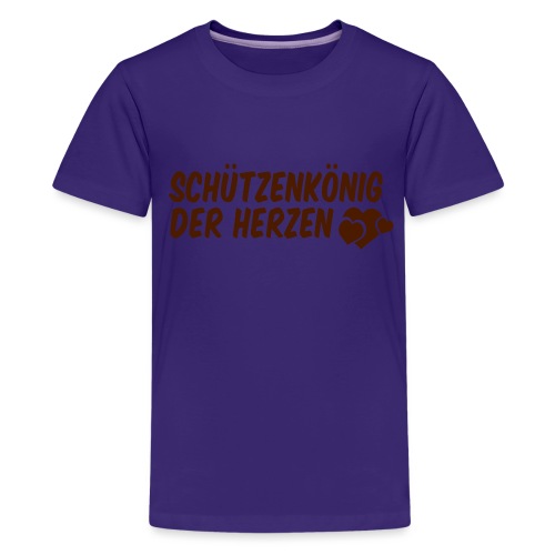 Herzkönig - Teenager Premium T-Shirt