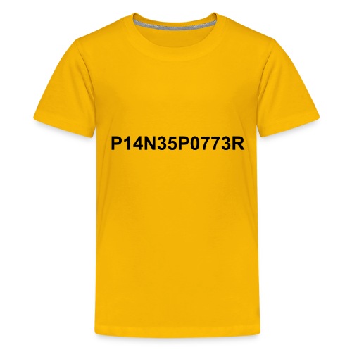 Planespotter 1337 LEET (black-arial) - Teenage Premium T-Shirt