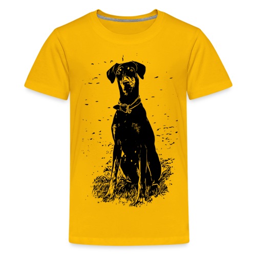 Dobermann Hunde - Teenager Premium T-Shirt