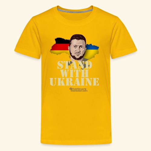 Ukraine T-Shirt Design Deutschland Ukraine - Teenager Premium T-Shirt
