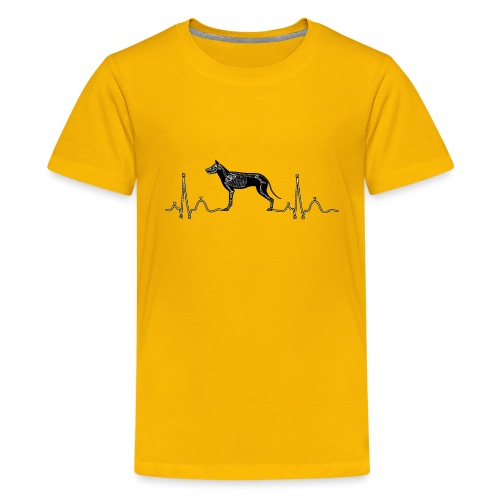 ECG con cane - Maglietta Premium per ragazzi