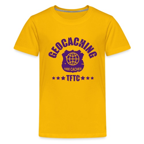 geocaching - 1000 caches - TFTC / 1 color - Teenager Premium T-Shirt