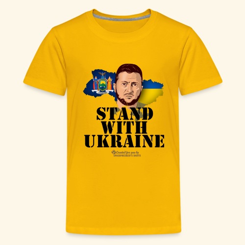 Ukraine Staat New York Selenskyj - Teenager Premium T-Shirt