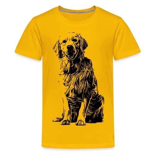 Golden Retriever - Hunde Geschenkidee - Teenager Premium T-Shirt