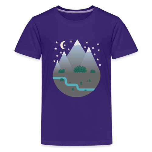 Winternachtwanderung - Teenager Premium T-Shirt