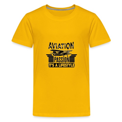 Aviation Passion It's A Lifestyle - Teenage Premium T-Shirt