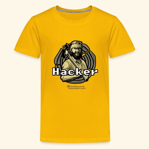 Holzfäller Hacker - Teenager Premium T-Shirt